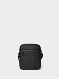 Osprey London Frontline black waxed canvas and leather messenger bag, imported from the UK
