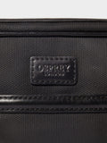 Osprey London Frontline black waxed canvas and leather messenger bag, imported from the UK