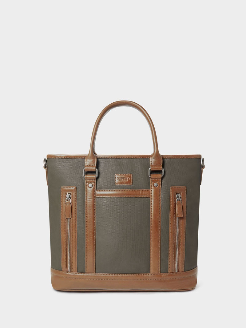Osprey London green Frontline large waxed canvas workbag - British product