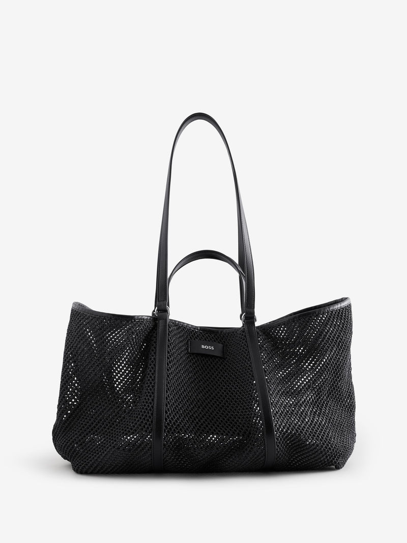 BOSS black Palmah mesh oversized tote bag - British product