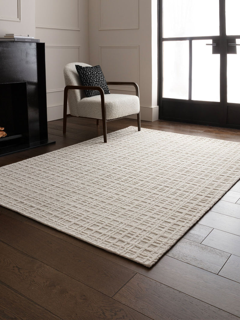 Asiatic Rugs Thatch Ecru handwoven wool rug, imported from the UK