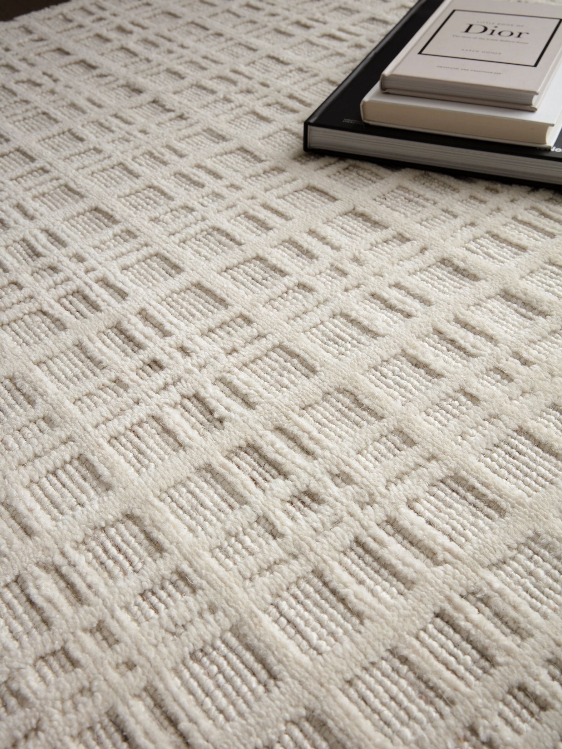 Asiatic Rugs Thatch Ecru handwoven wool rug, imported from the UK