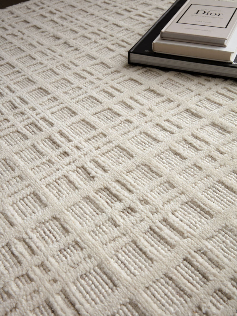 Asiatic Rugs Thatch Ecru handwoven wool rug, imported from the UK
