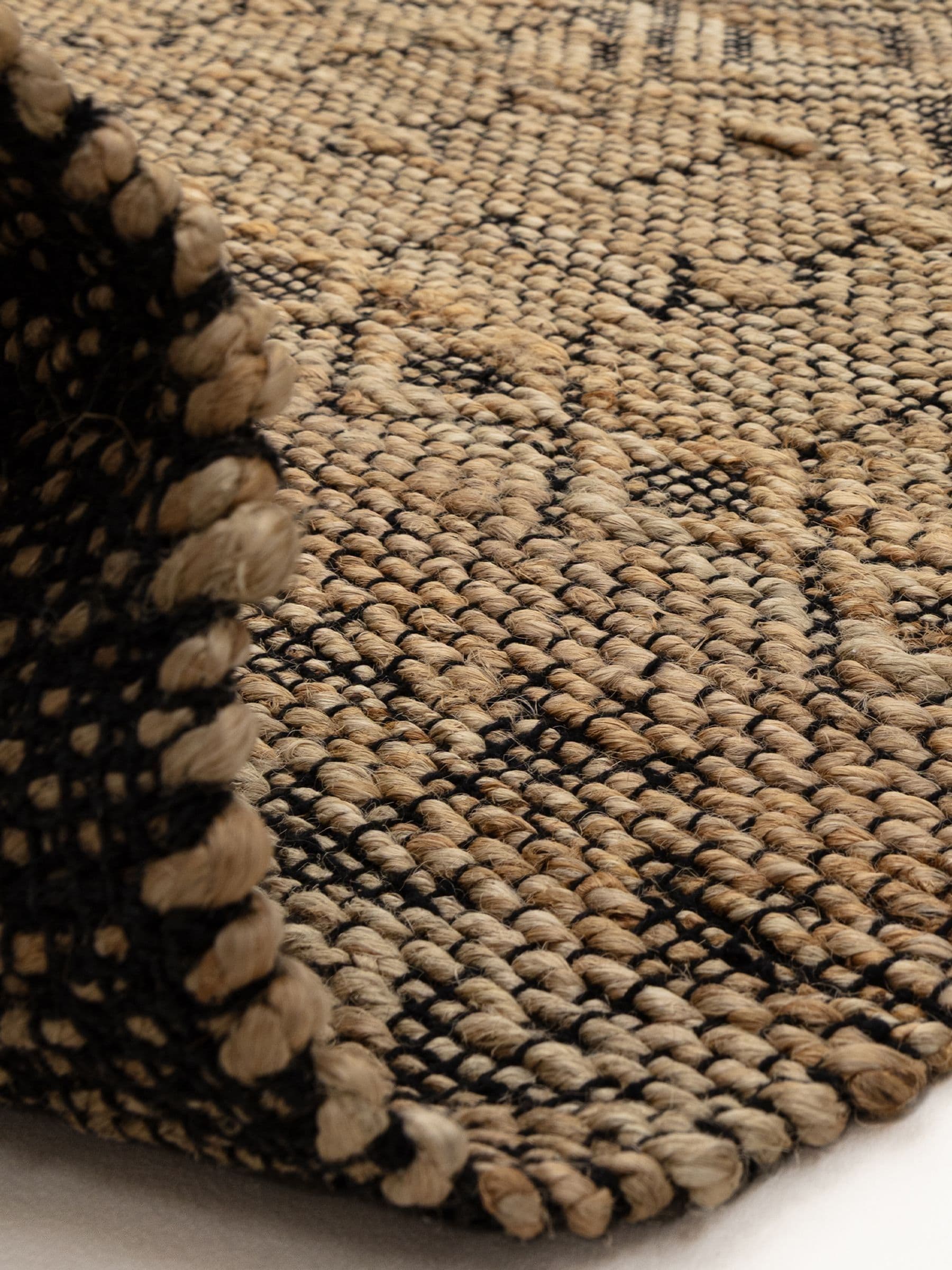 Asiatic Rugs Black Asher jute rug 120x170cm, UK version