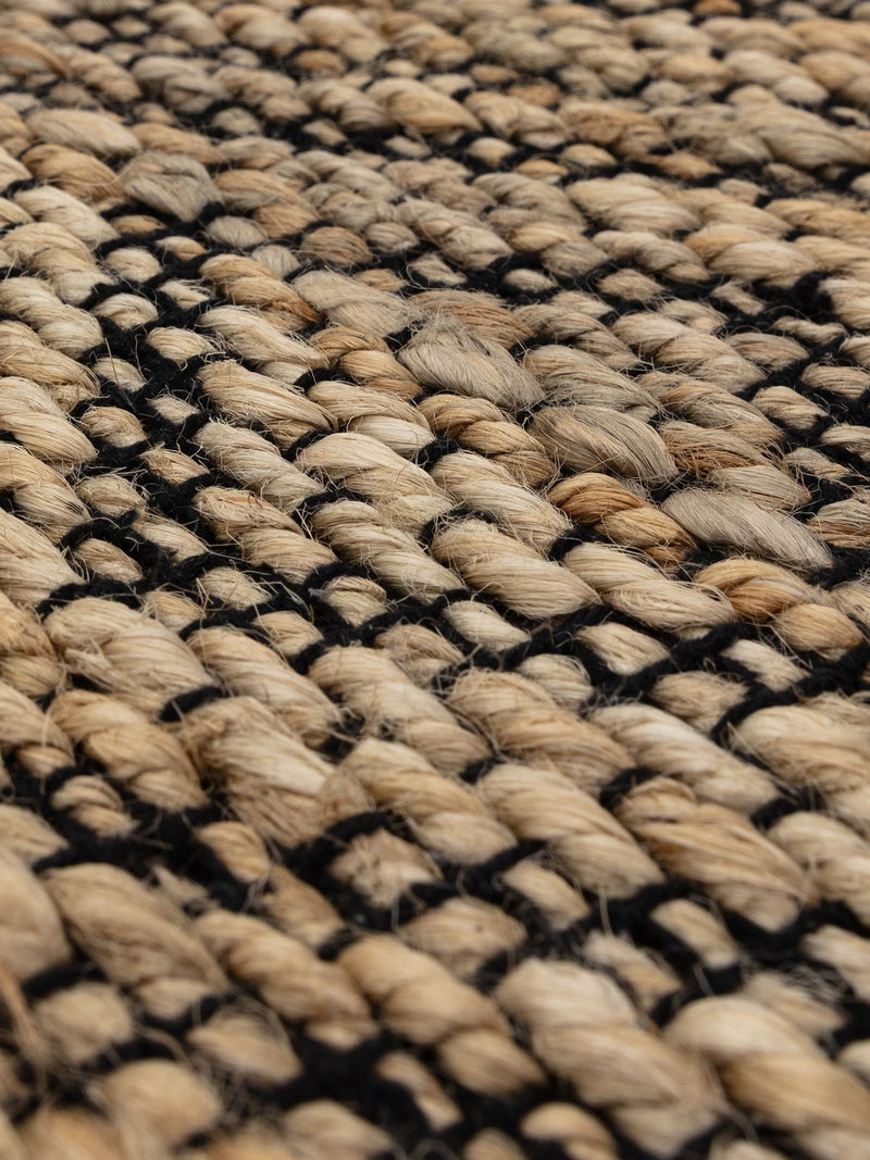 Asiatic Rugs Black Asher jute rug 120x170cm, UK version
