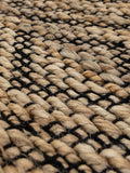 Asiatic Rugs Black Asher jute rug 120x170cm, UK version