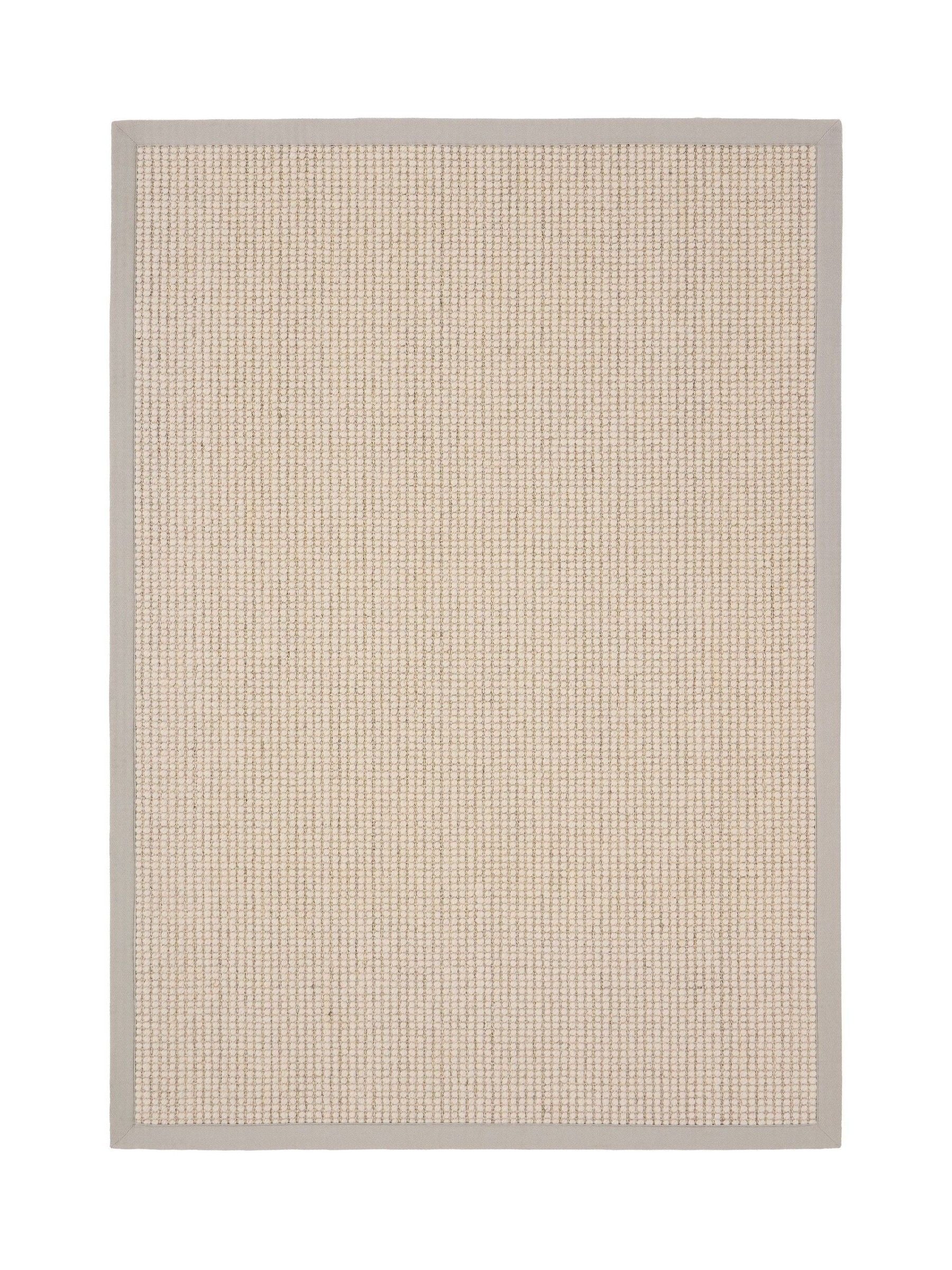 Origin Rugs soft grey border sisal boucle rug, imported from the UK