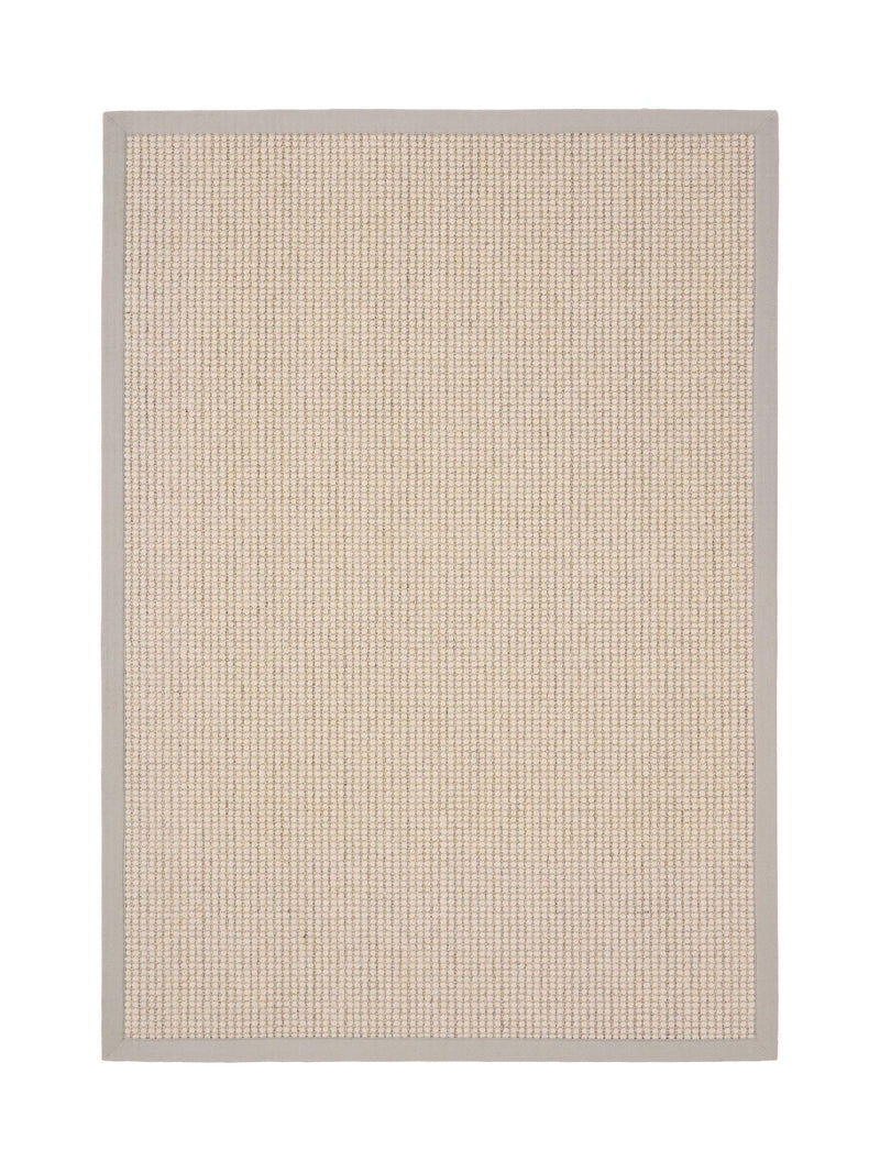Origin Rugs soft grey border sisal boucle rug, imported from the UK