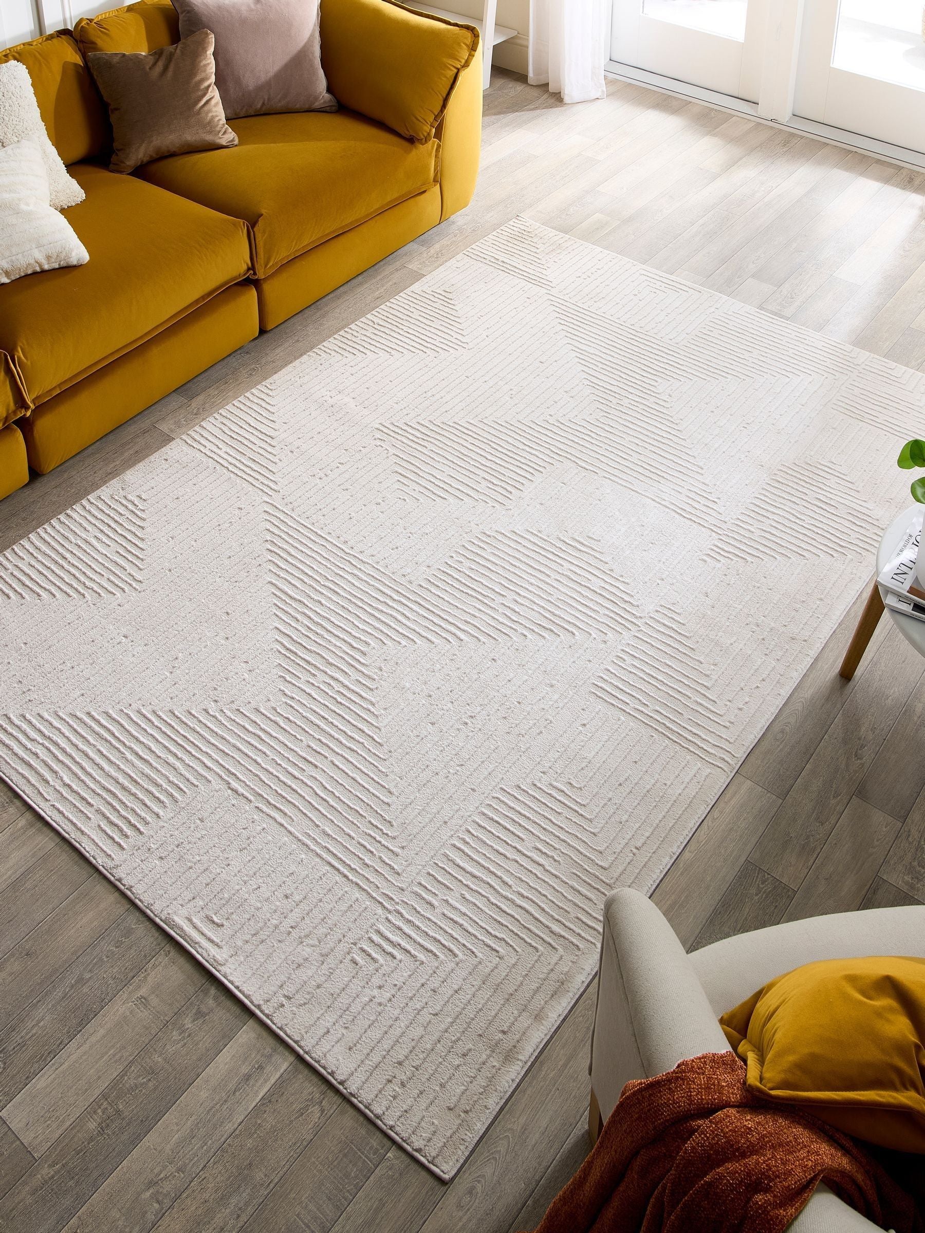Origin Rugs Cream Sands Zen rug, imported from the UK