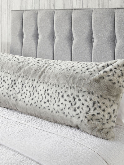 Next Downland Snow Leopard Print Bolster Pillow- Buy online at McGrocer