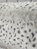 Downland bolster pillow snow leopard print, imported from the UK