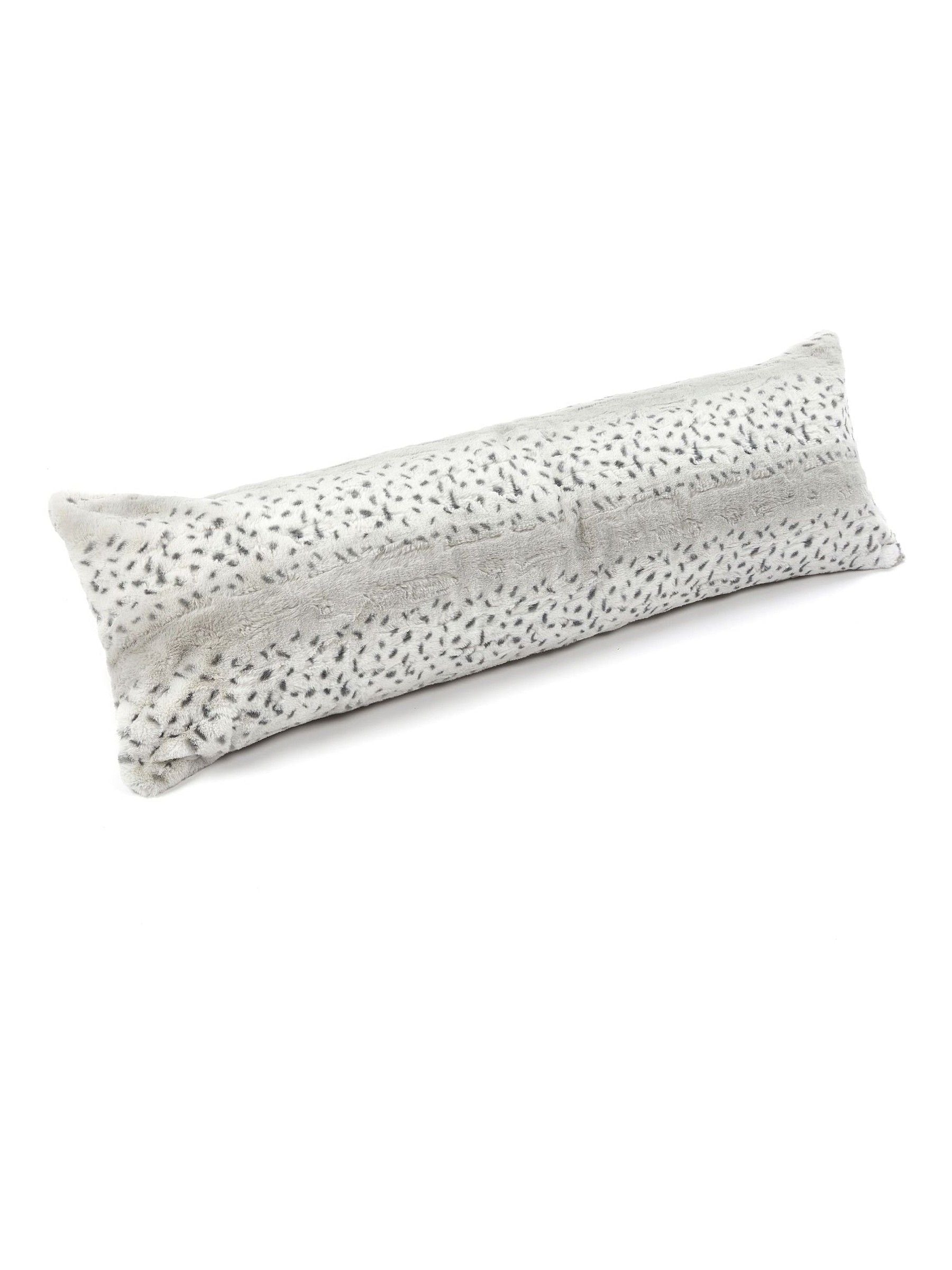Downland bolster pillow snow leopard print, imported from the UK