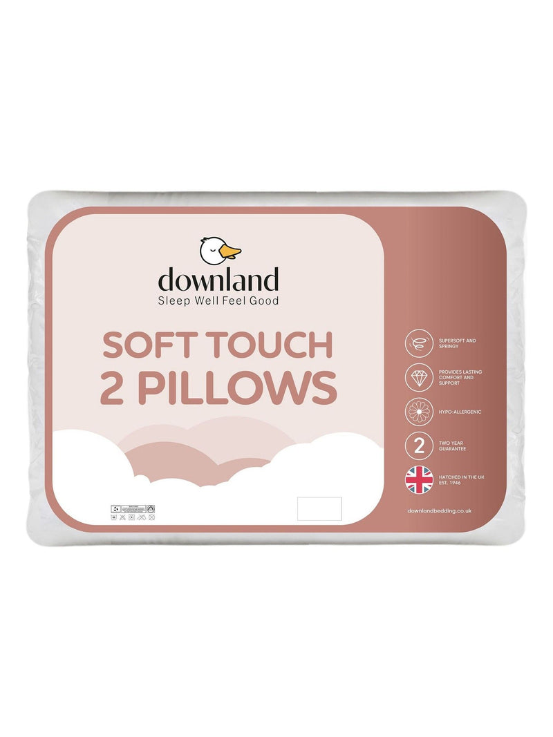 Downland Soft Touch pillow pair, imported from the UK
