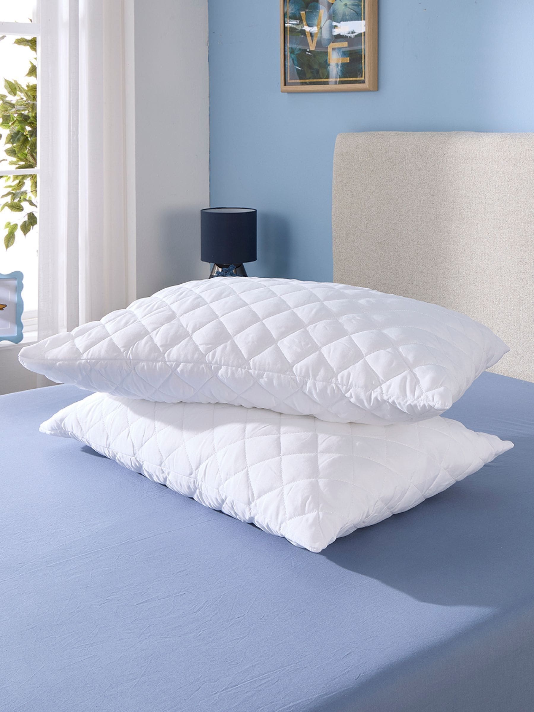 Downland Sleep Well pillow protector pair 48x74+14cm - British product