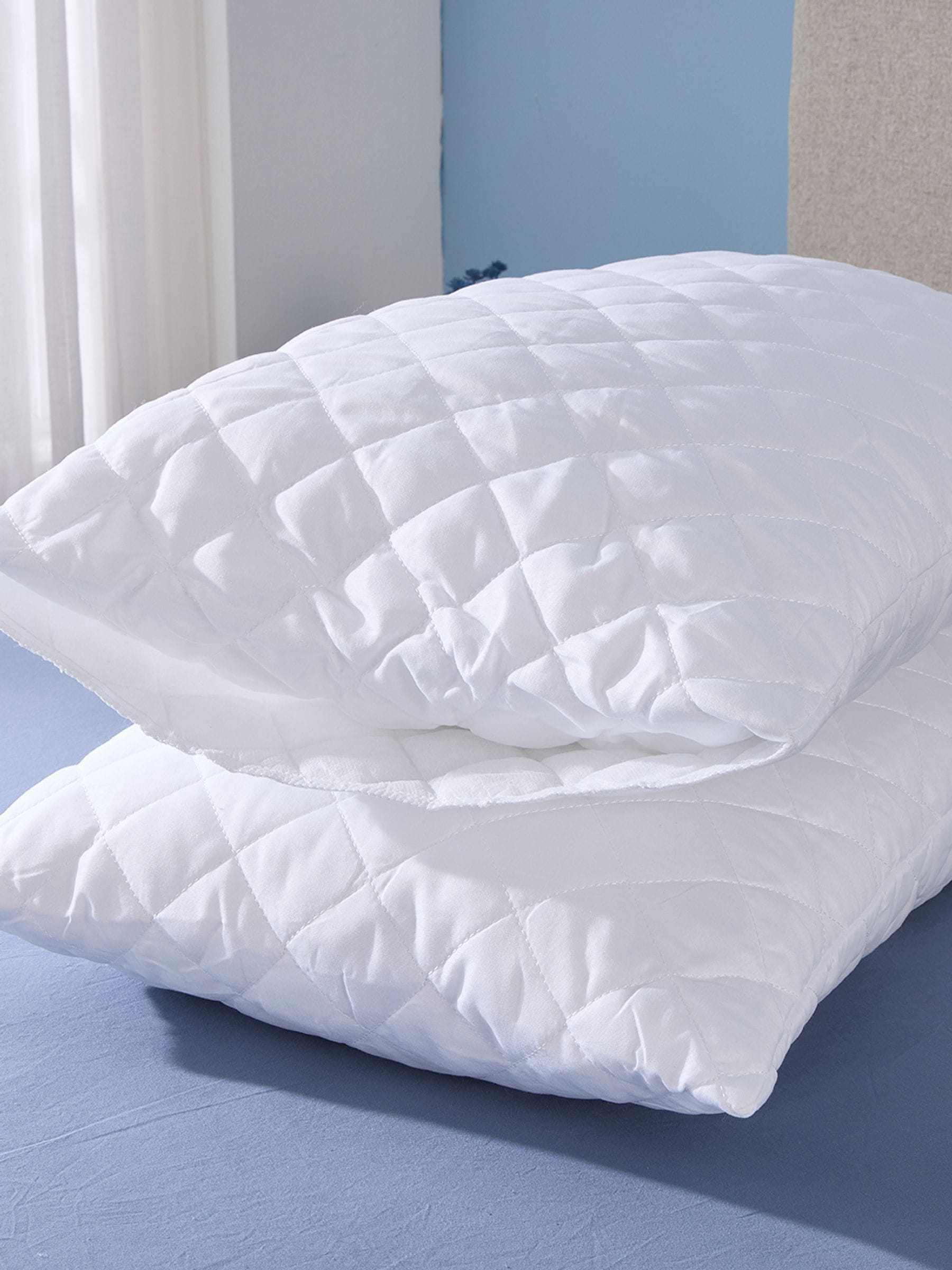 Downland Sleep Well pillow protector pair 48x74+14cm - British product