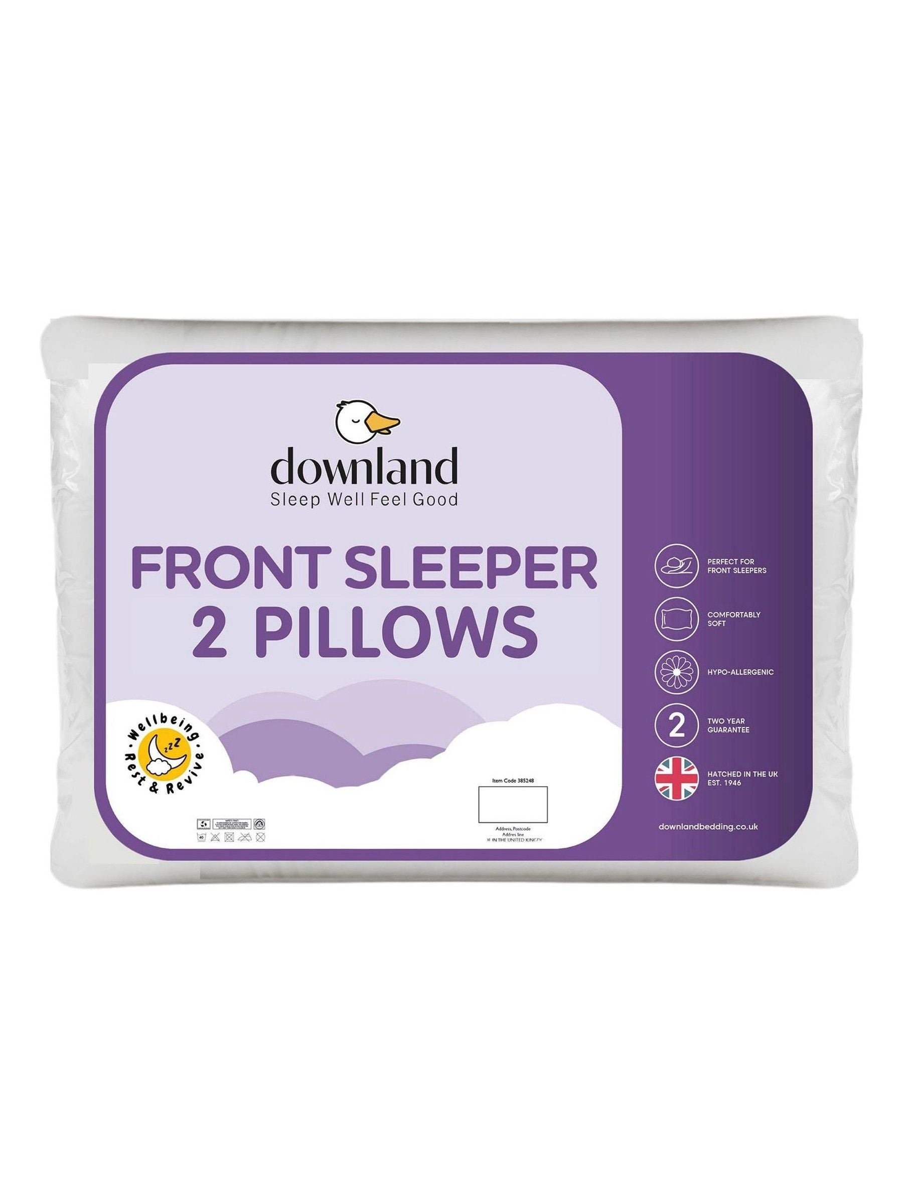 Downland Soft Support pillow pair, imported from the UK
