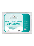 Downland hollowfibre pillow pair 46x69cm - British product