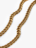 Luke 1977 gold plated Cuban chain necklace 55cm (British brand)