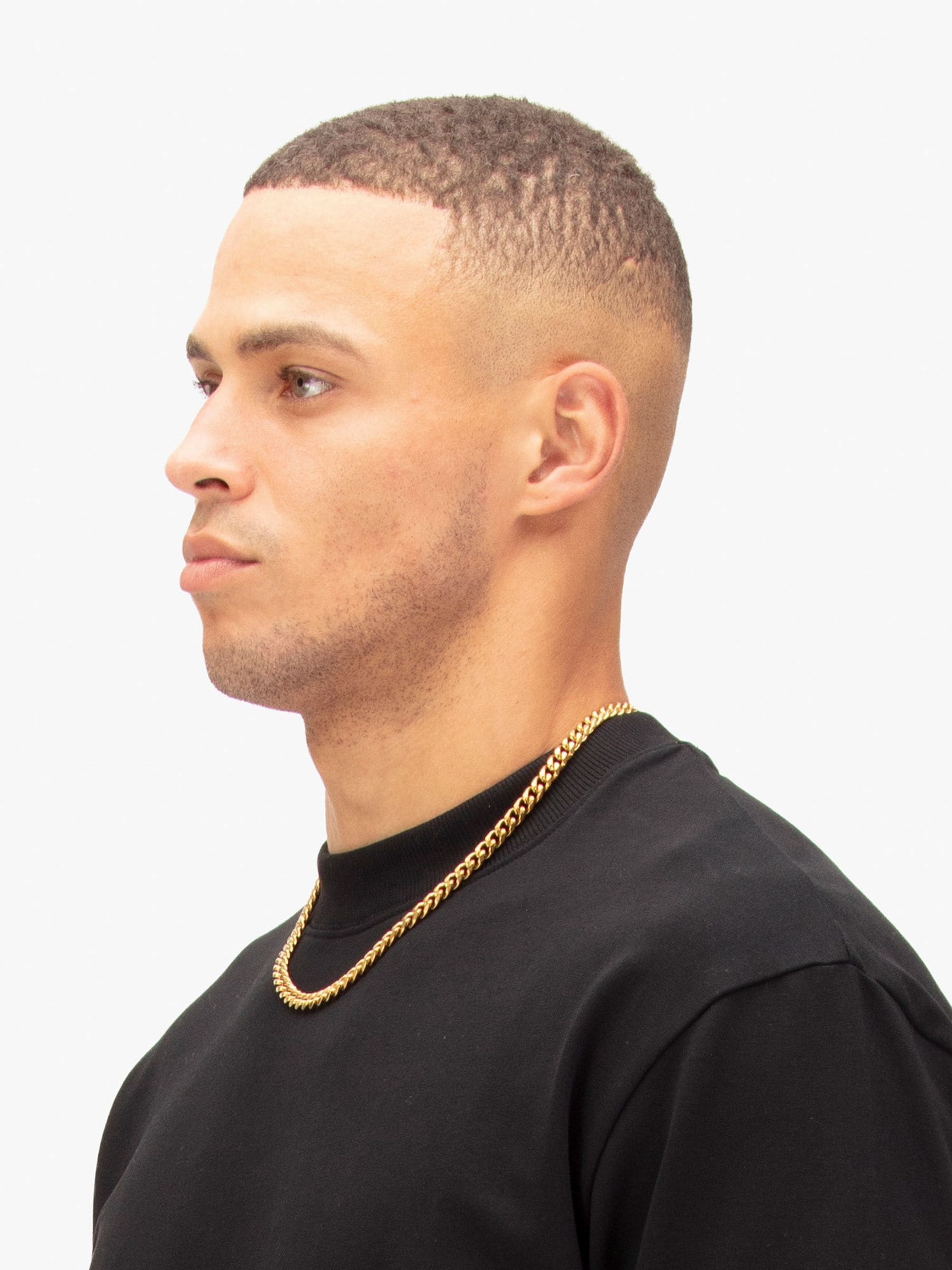 Luke 1977 gold plated Cuban chain necklace 55cm (British brand)