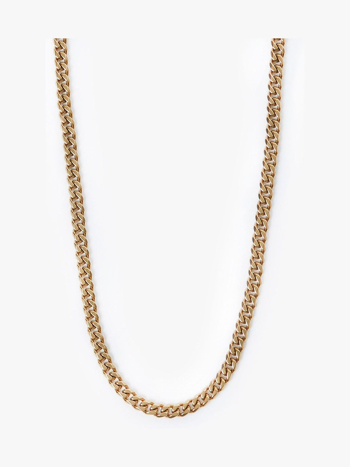 Luke 1977 gold plated Cuban chain necklace 55cm (British brand)