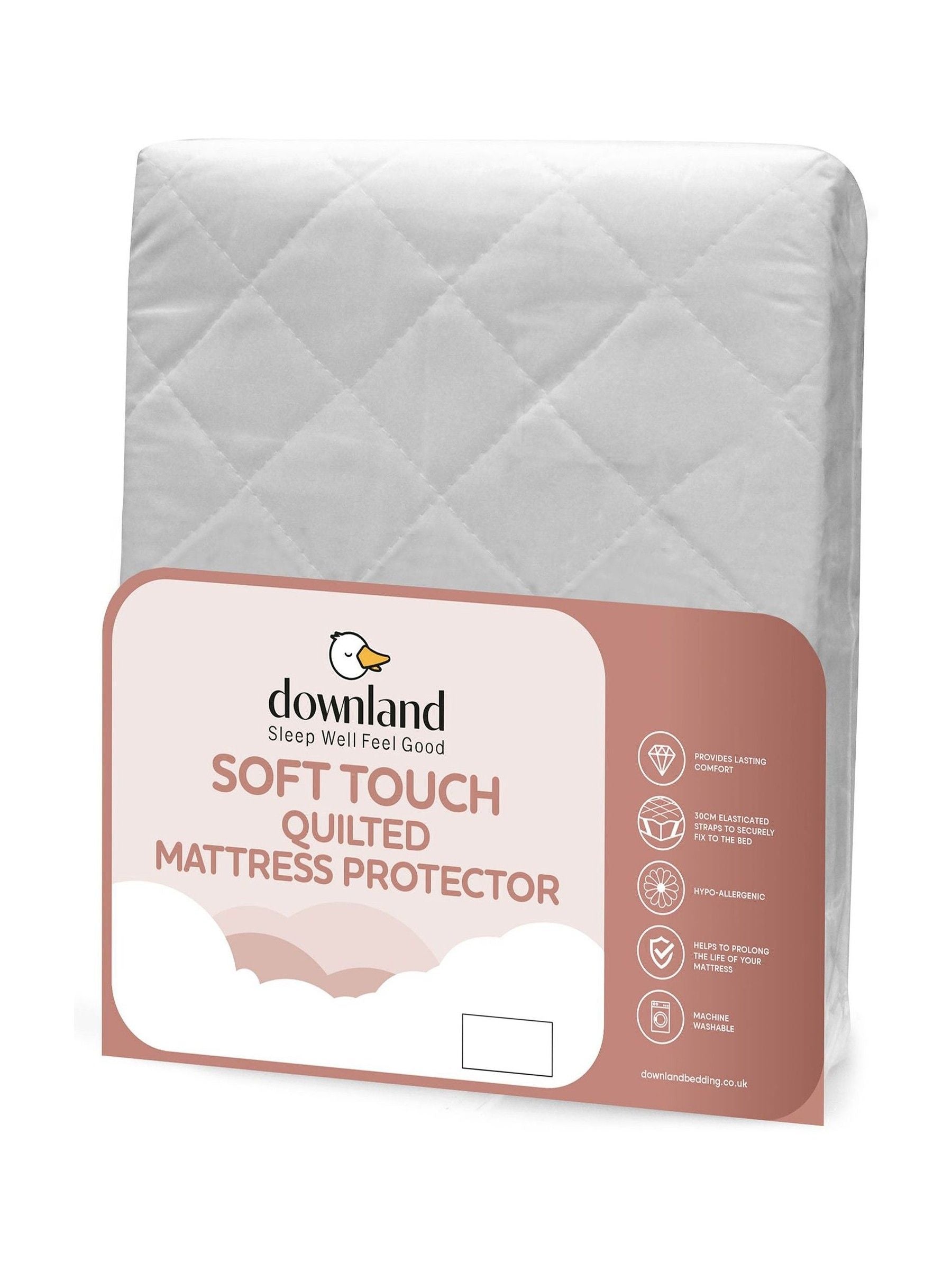 Downland Soft Touch quilted mattress protector - British product
