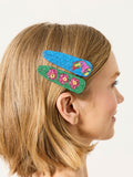 FatFace tropical beaded hair slides 2 pack - British product