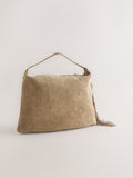 Stone Suede Tassel Shoulder Bag leather and cotton lining - British product
