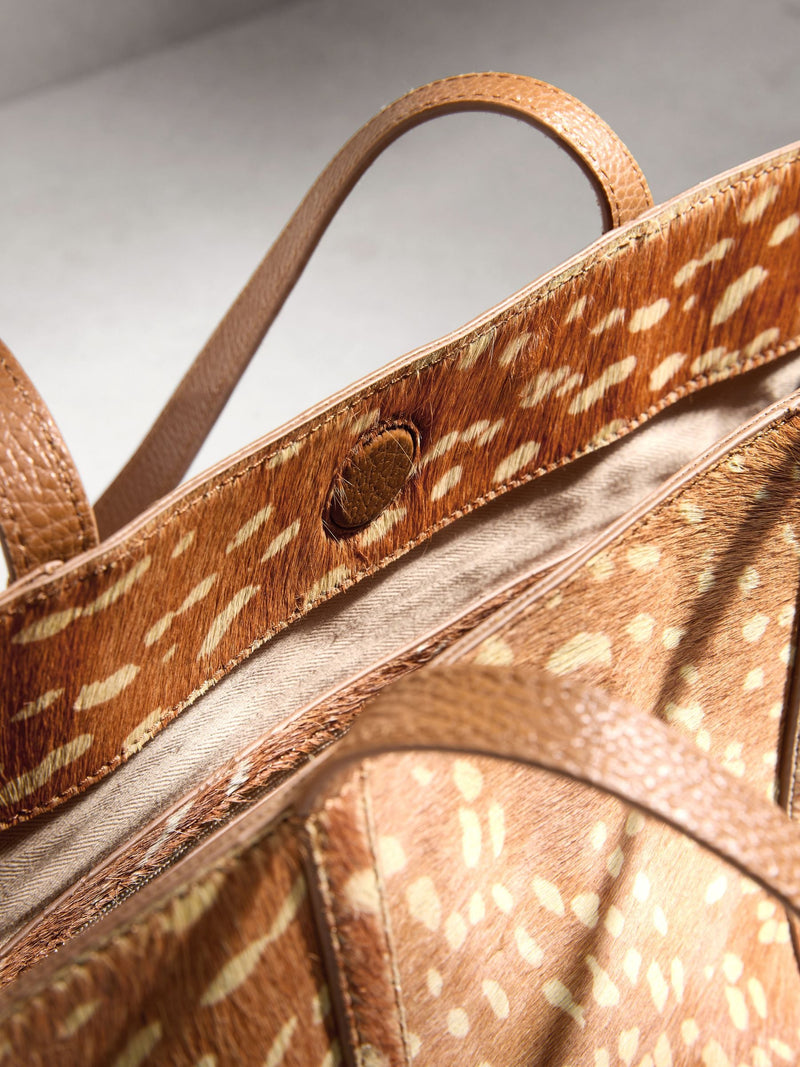 Animal N. leather deer print shoulder bag (British brand)