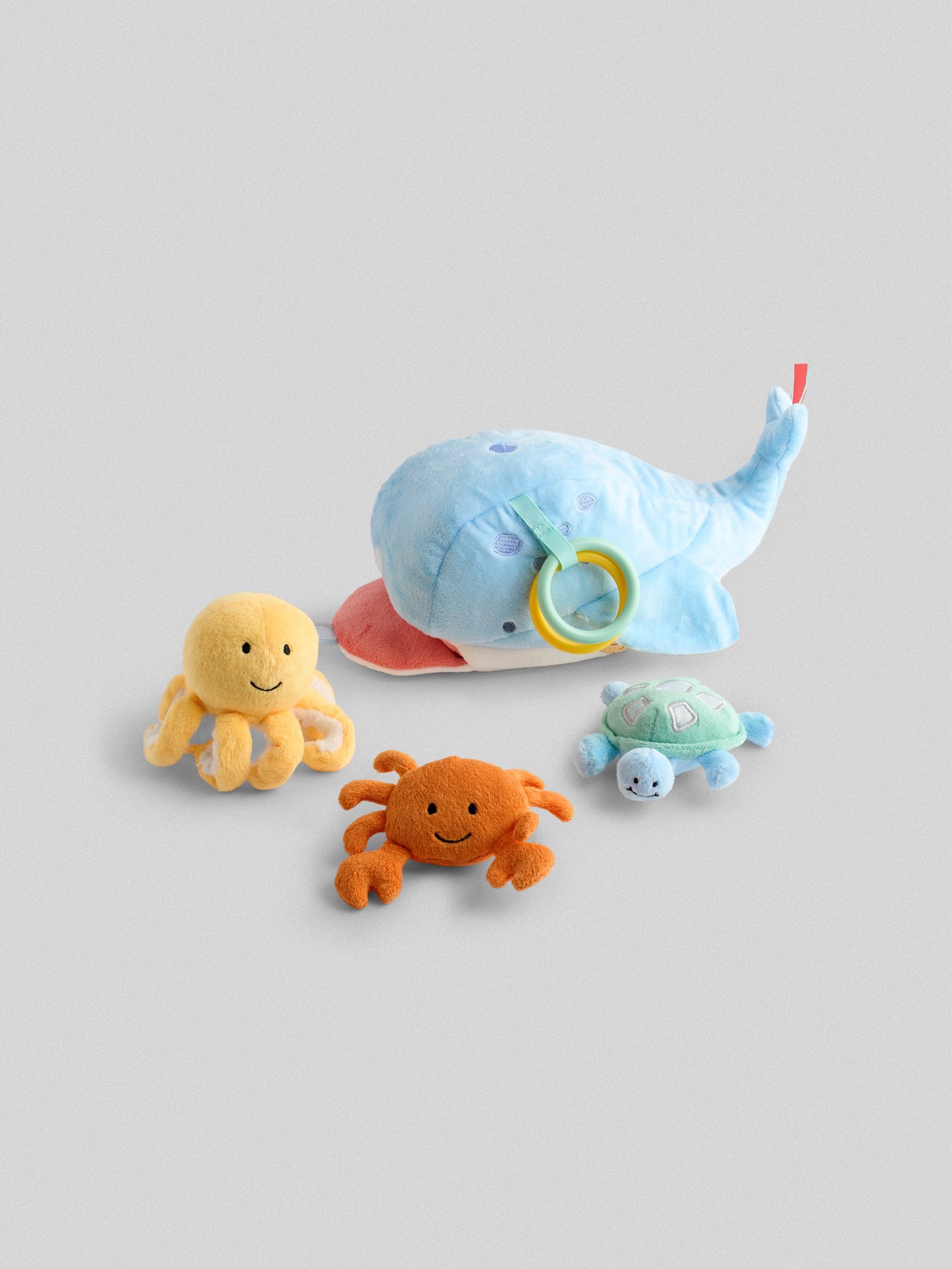 JoJo Maman Bébé blue whale activity toy, UK version