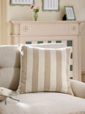 Chenille Stripe Cushion Sage Green 50 x 50cm