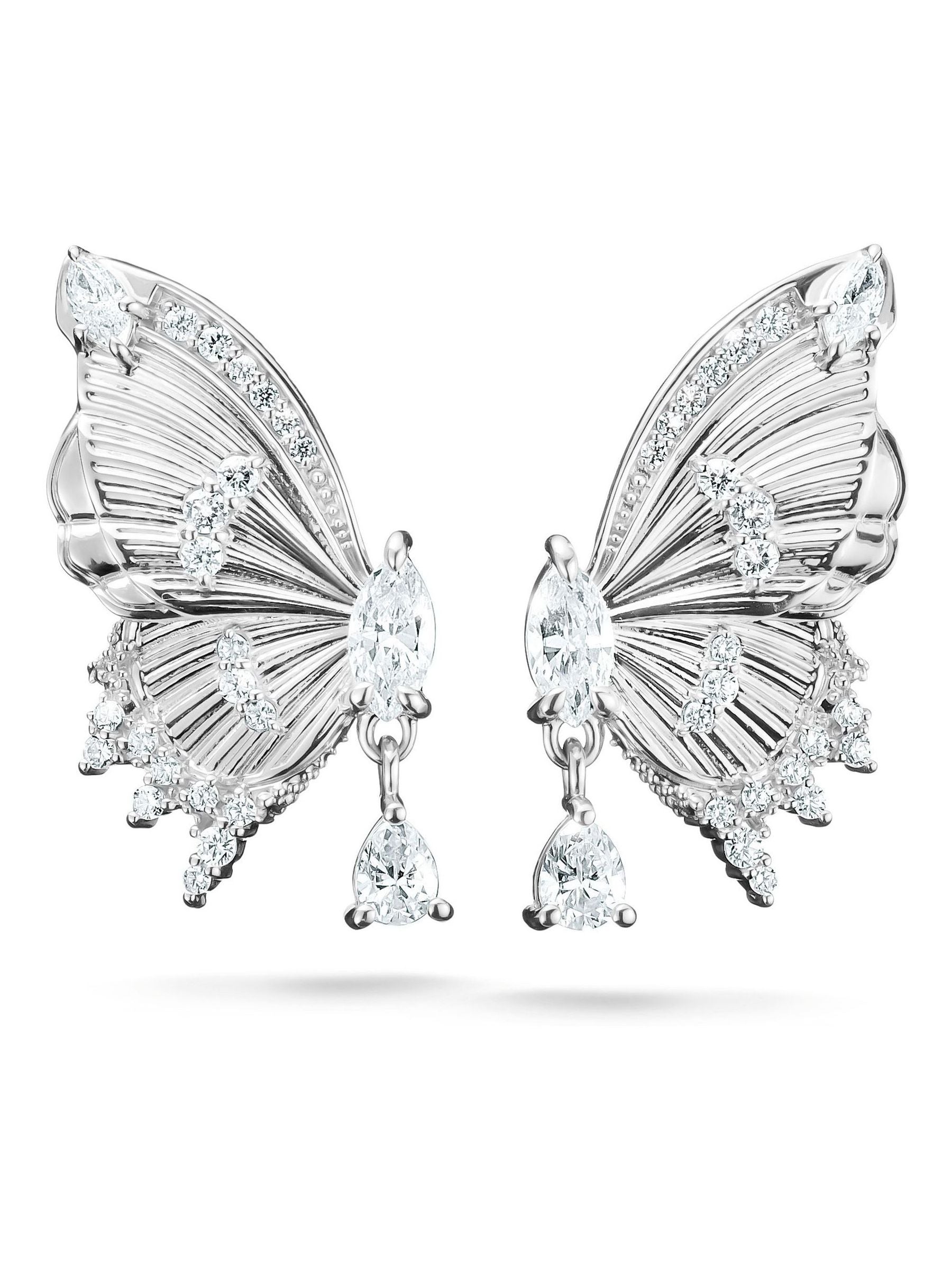 Thomas Sabo butterfly ear studs sterling silver zirconia (British brand)