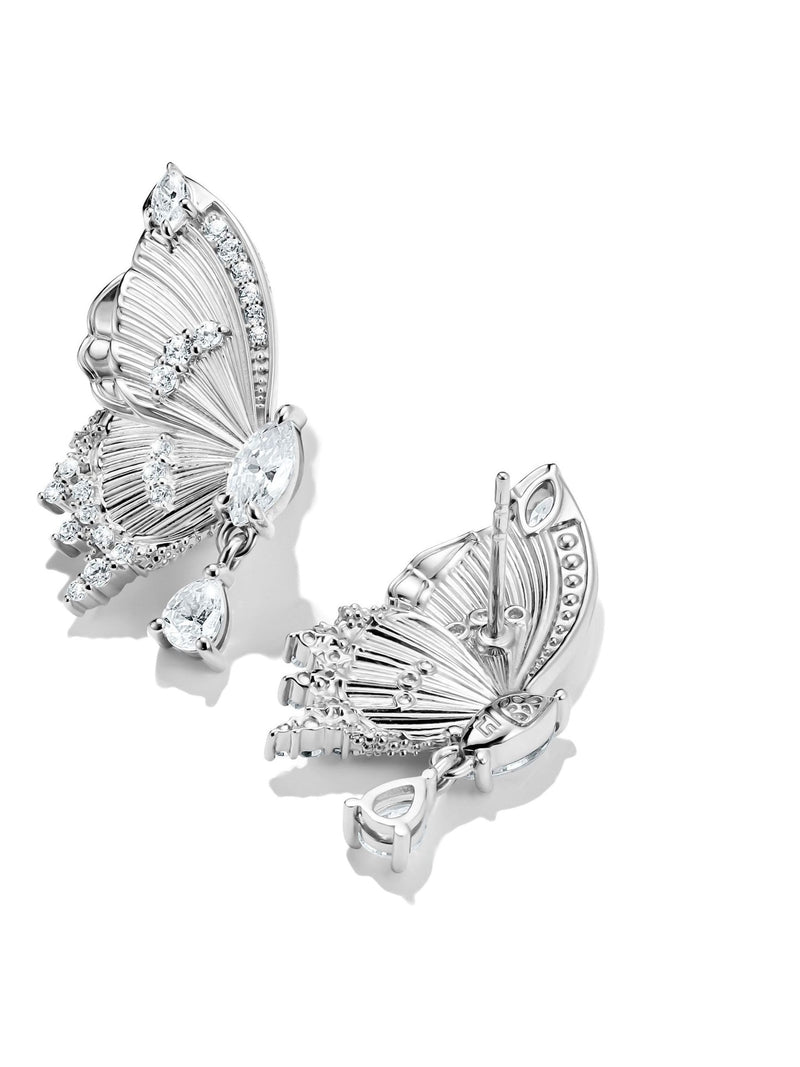 Thomas Sabo butterfly ear studs sterling silver zirconia (British brand)
