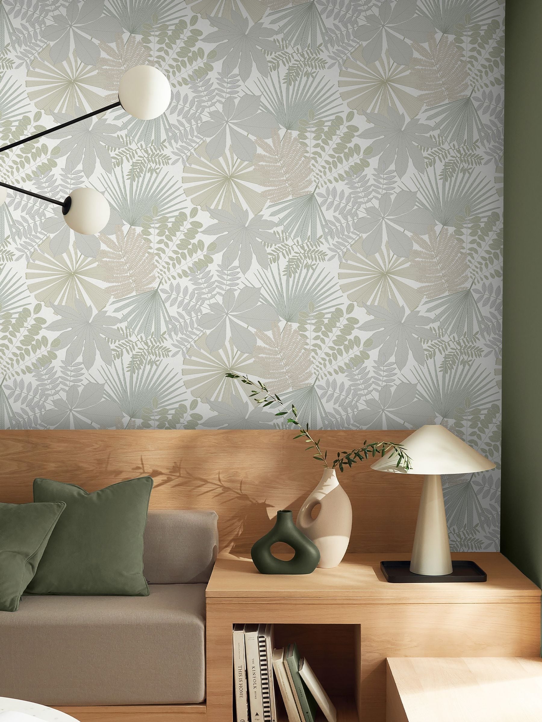 Graham & Brown Sage Bohemia wallpaper sample A4, UK version