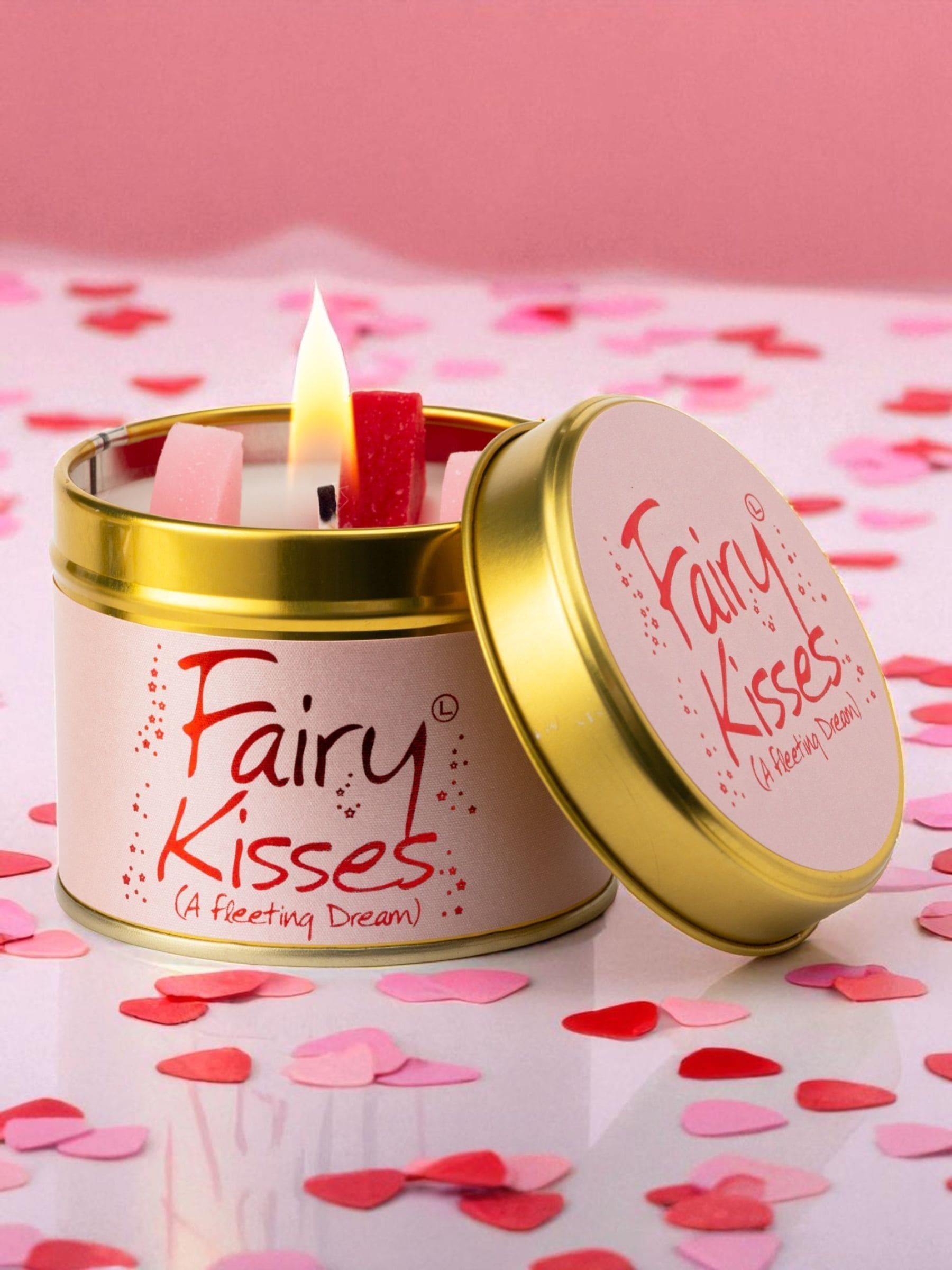 Lily-Flame Fairy Kisses scented tin candle 230g, UK version
