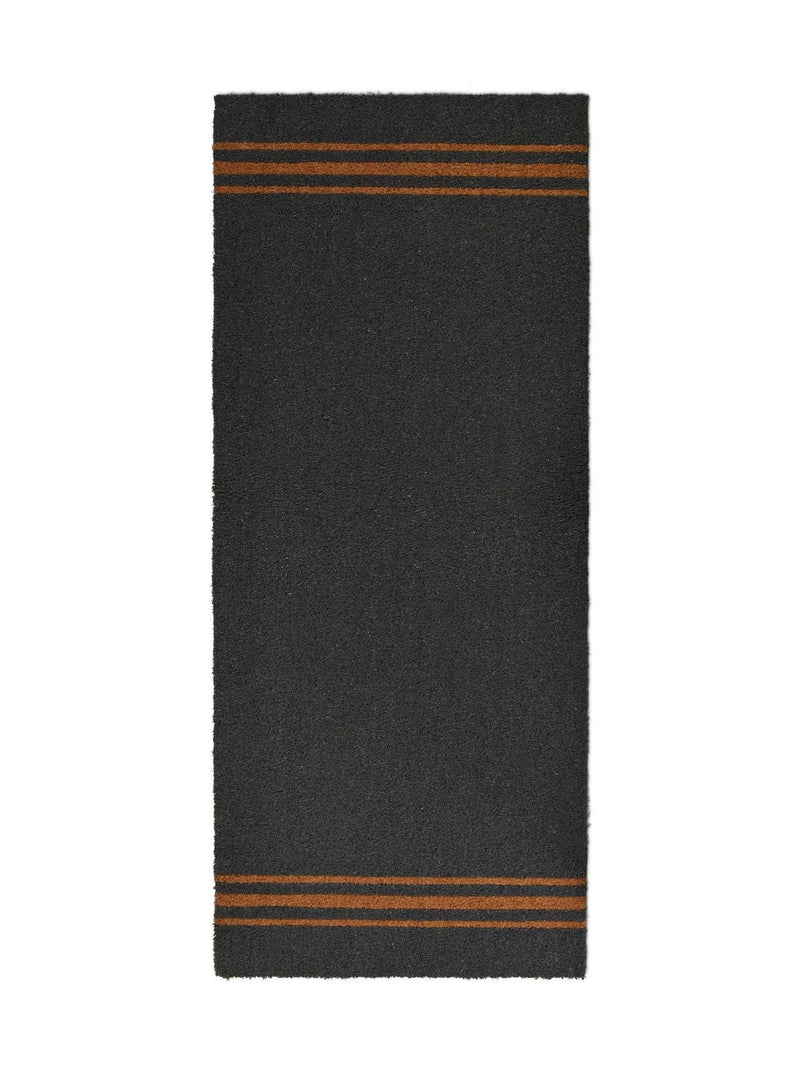 Garden Trading charcoal triple stripe doormat 55cm - British product