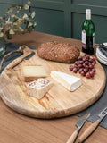 Garden Trading Midford round mango wood serving board 50cm, UK version