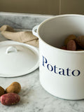Garden Trading white enamel potato store, UK version