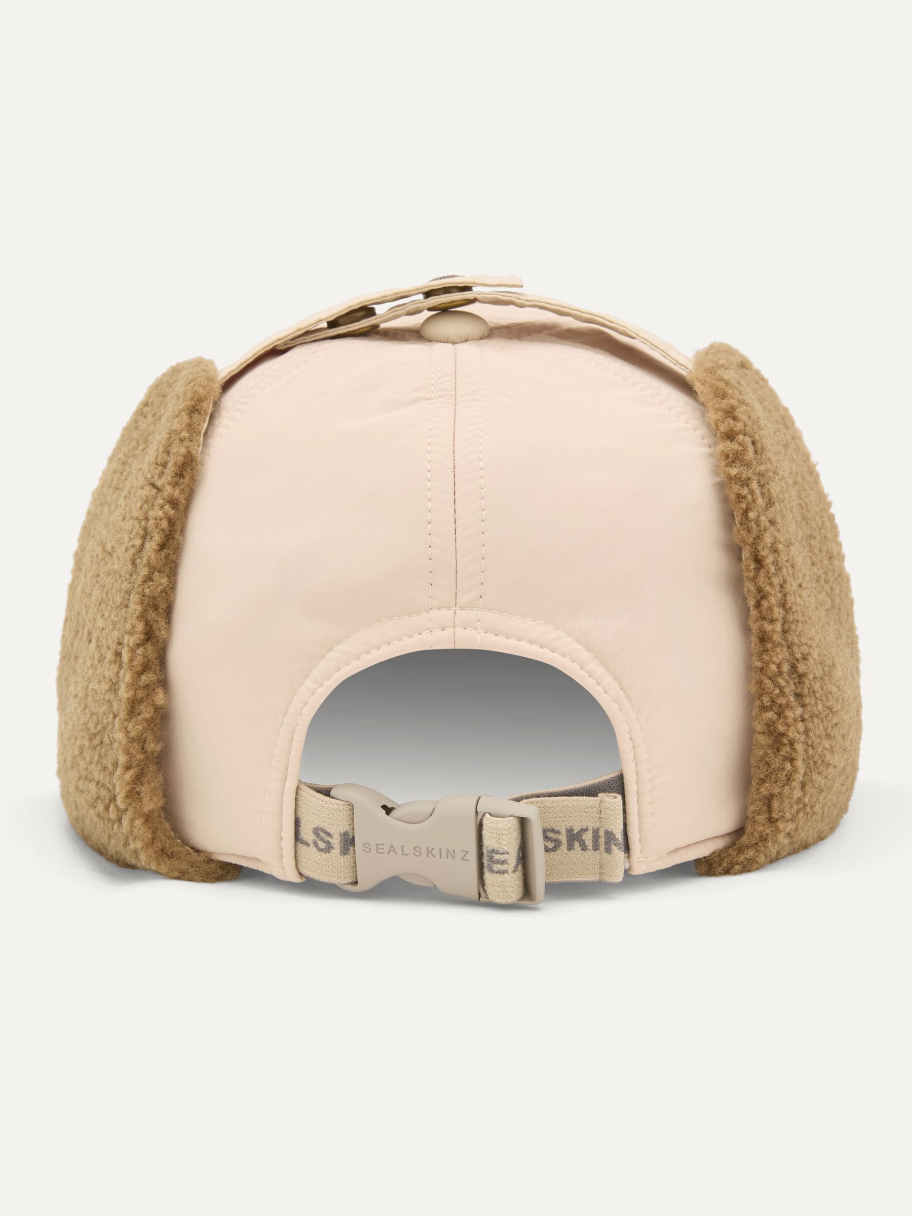 Sealskinz Upton waterproof puffer hat cream (British brand)