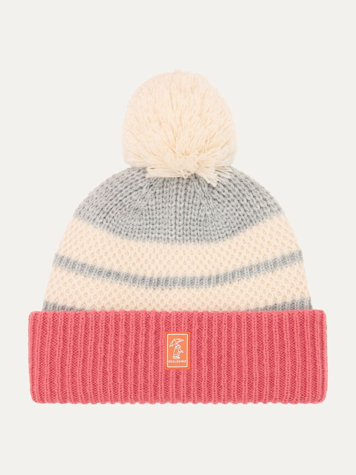 Sealskinz Grey Pulham waterproof bobble hat, UK version