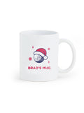 My American Golf personalised Santa hat mug (British brand)