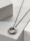 Posh Totty Designs men's oxidised Russian ring necklace, imported from the UK