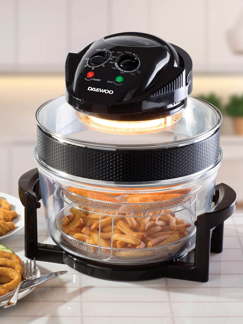 Daewoo black halogen air fryer 17L - British product