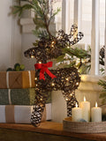 Bo reindeer with bow warm white LED 50cm, imported from the UK