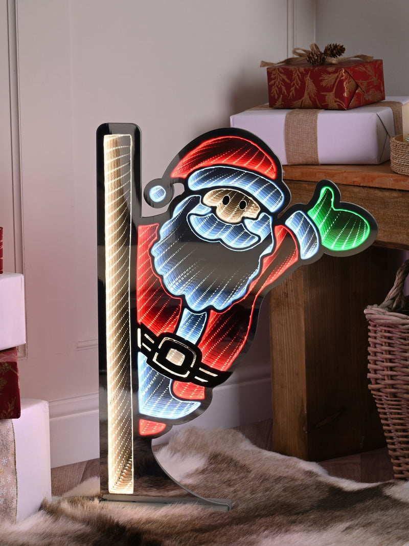 Christmas decoration Infinity Waving Santa 60cm - British product