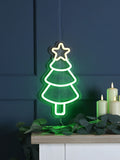 Neon flex hanging Christmas tree 19cm x 35cm, UK version