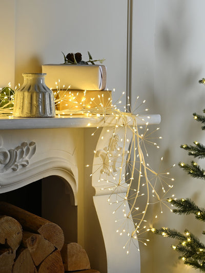 Next Festive White Pre Lit Microdot Branch 150cm Christmas Decoration- Buy online at McGrocer