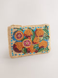 Orange beaded pouch 12x18 cm, UK version