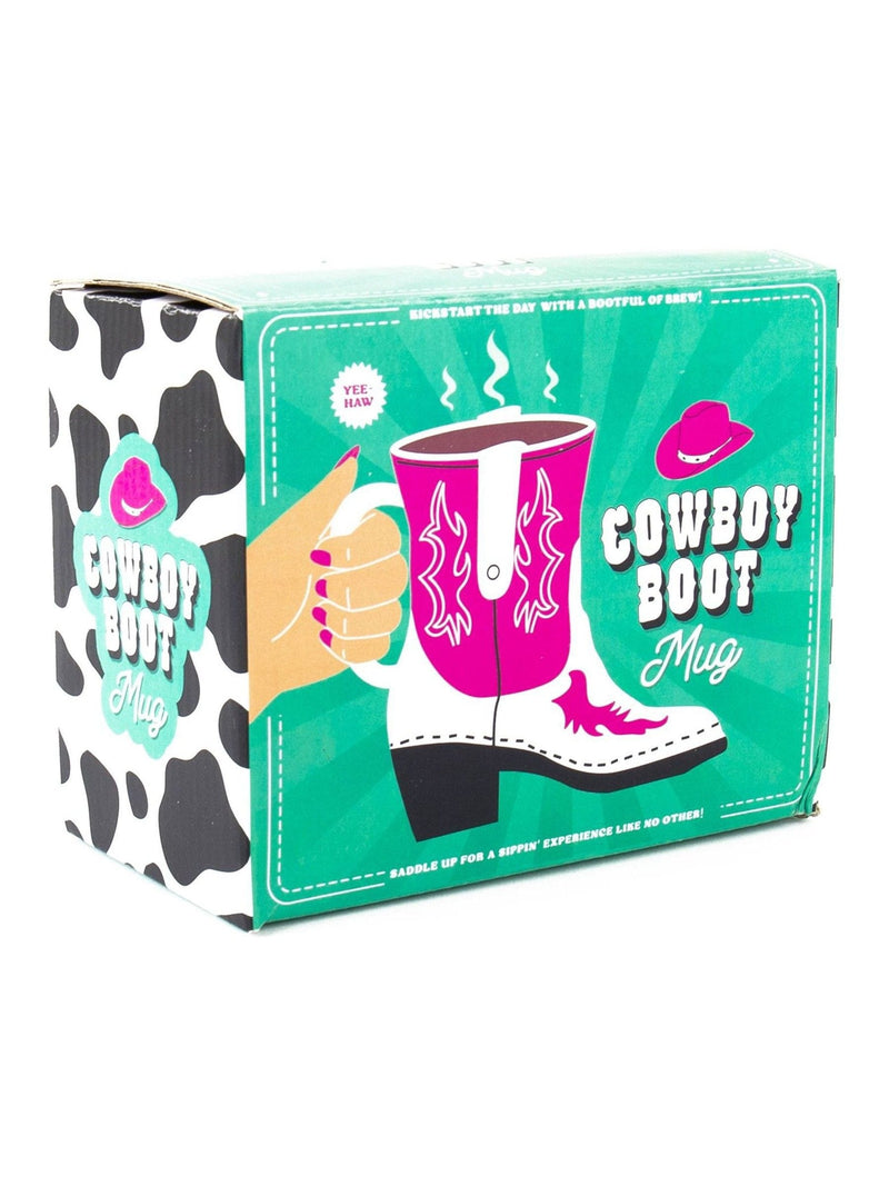 Gift Republic pink cowboy boot mug 300ml, imported from the UK