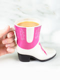 Gift Republic pink cowboy boot mug 300ml, imported from the UK