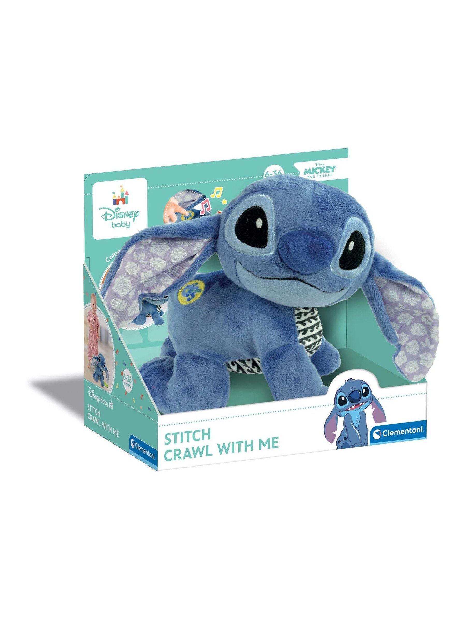 Disney interactive plush Stitch Crawl With Me 23cm, imported from the UK